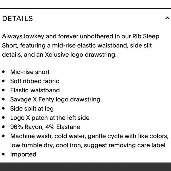 NWOT Savage X Fenty Ribbed Crop and Shorts Set - Picture 10 of 10